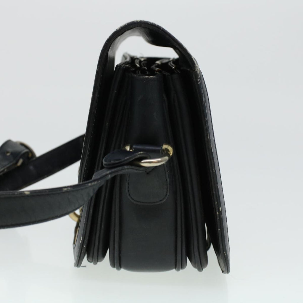 CELINE C Macadam Canvas Shoulder Bag Navy  5114