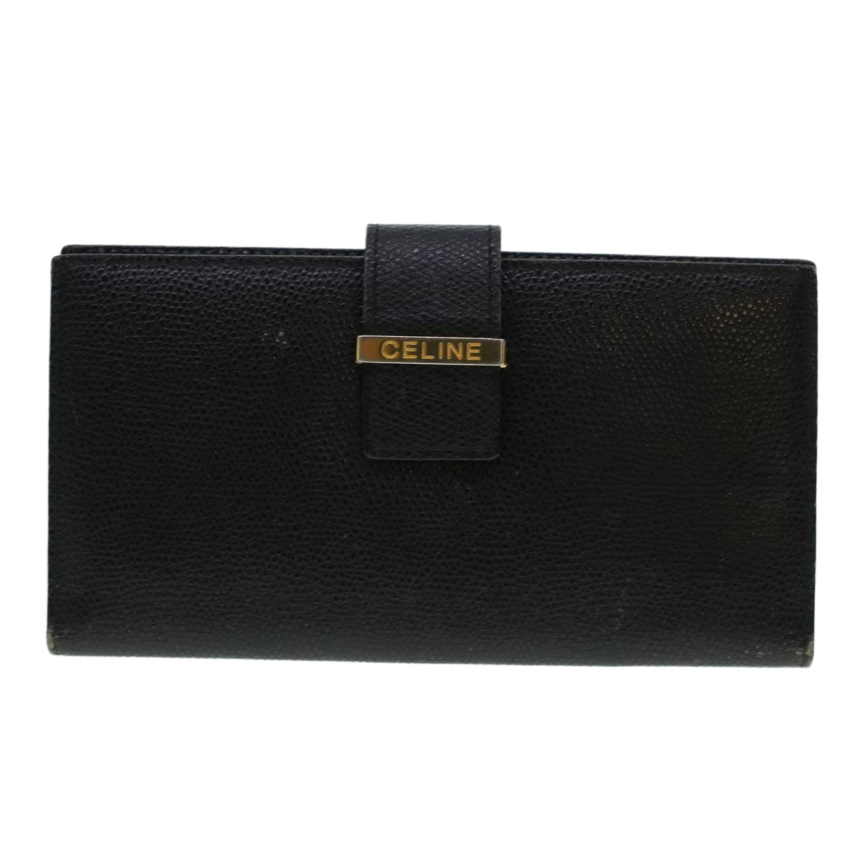 CELINE Macadam Canvas Wallet PVC Leather 3Set Brown Black  5381