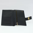 CELINE Macadam Canvas Wallet PVC Leather 3Set Brown Black  5381
