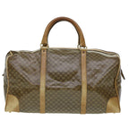 CELINE Macadam Canvas Boston Bag Beige  5458