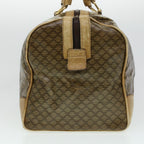 CELINE Macadam Canvas Boston Bag Beige  5458