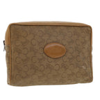 CELINE C Macadam Canvas Clutch Bag Beige  5459
