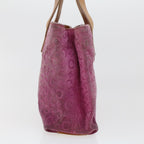 CELINE C Macadam Canvas Hand Bag Pink  5460