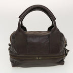 Chloe Wallet Hand Bag Leather 4Set Brown Red black bs5553