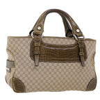 CELINE Macadam Canvas Boogie Bag Hand Bag Beige WC-ST-0068  5785