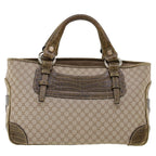 CELINE Macadam Canvas Boogie Bag Hand Bag Beige WC-ST-0068  5785