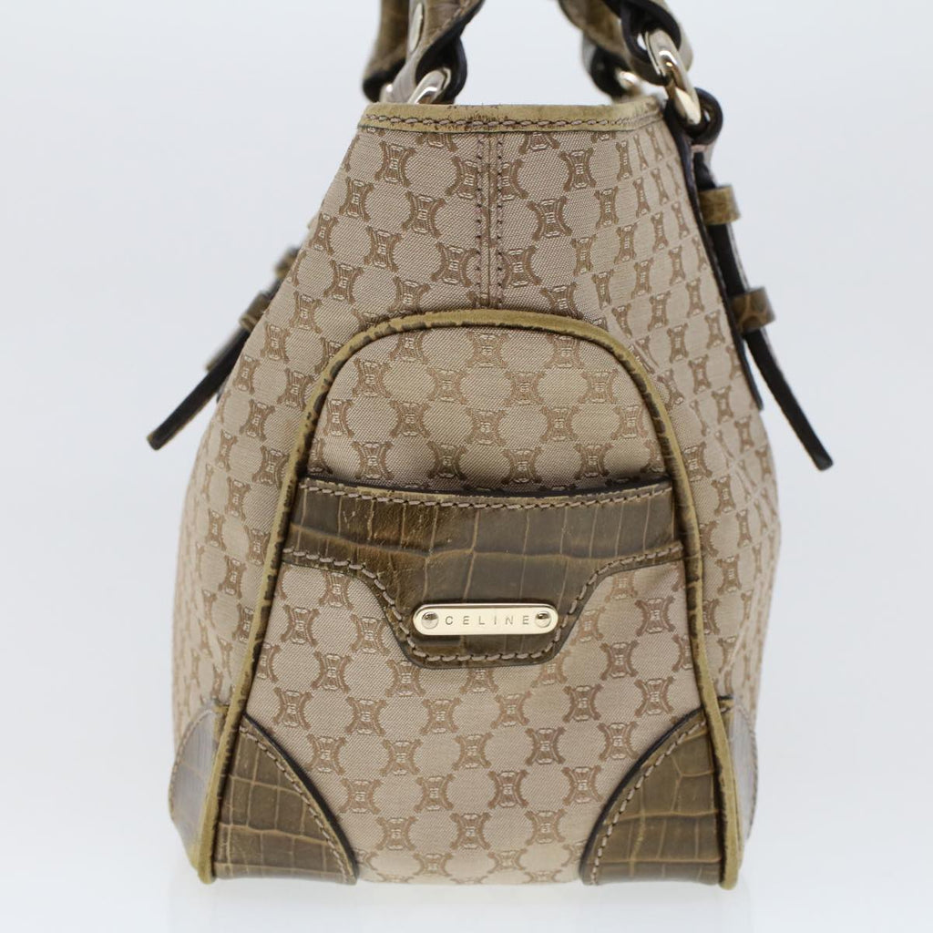 CELINE Macadam Canvas Boogie Bag Hand Bag Beige WC-ST-0068  5785