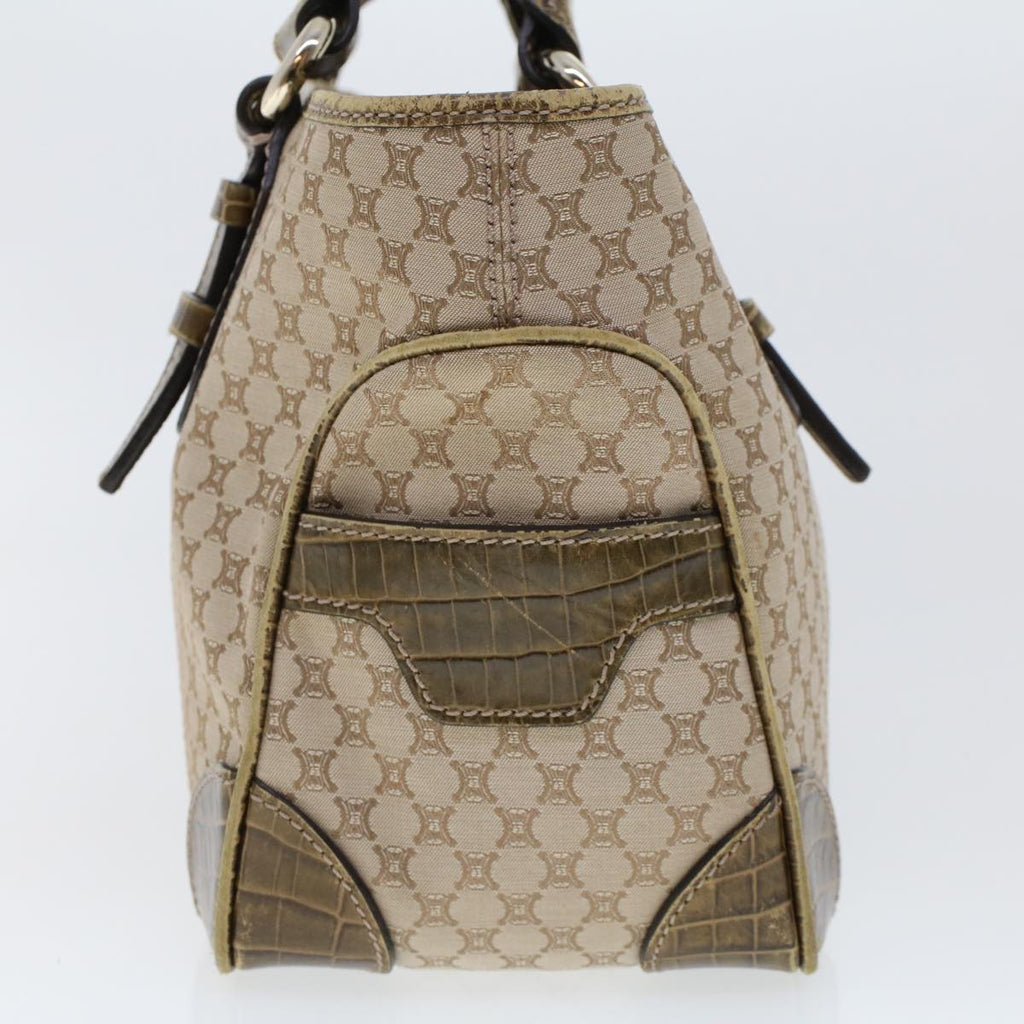 CELINE Macadam Canvas Boogie Bag Hand Bag Beige WC-ST-0068  5785