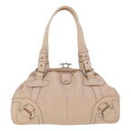 CELINE Shoulder Bag Leather Pink  5788