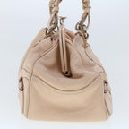 CELINE Shoulder Bag Leather Pink  5788