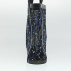 Chloe Mesh Floral Tote Bag Nylon Black bs5942