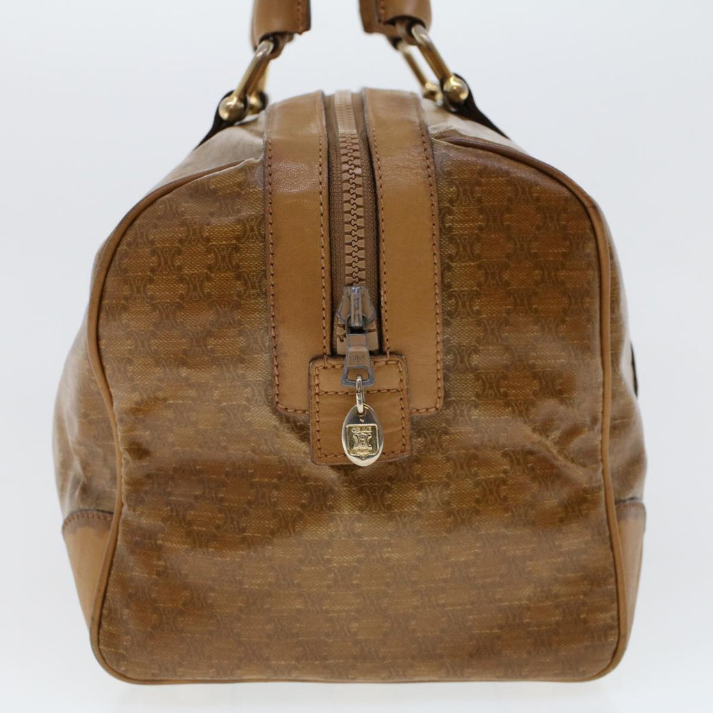 CELINE Macadam Canvas Boston Bag Coated Canvas Brown  6013