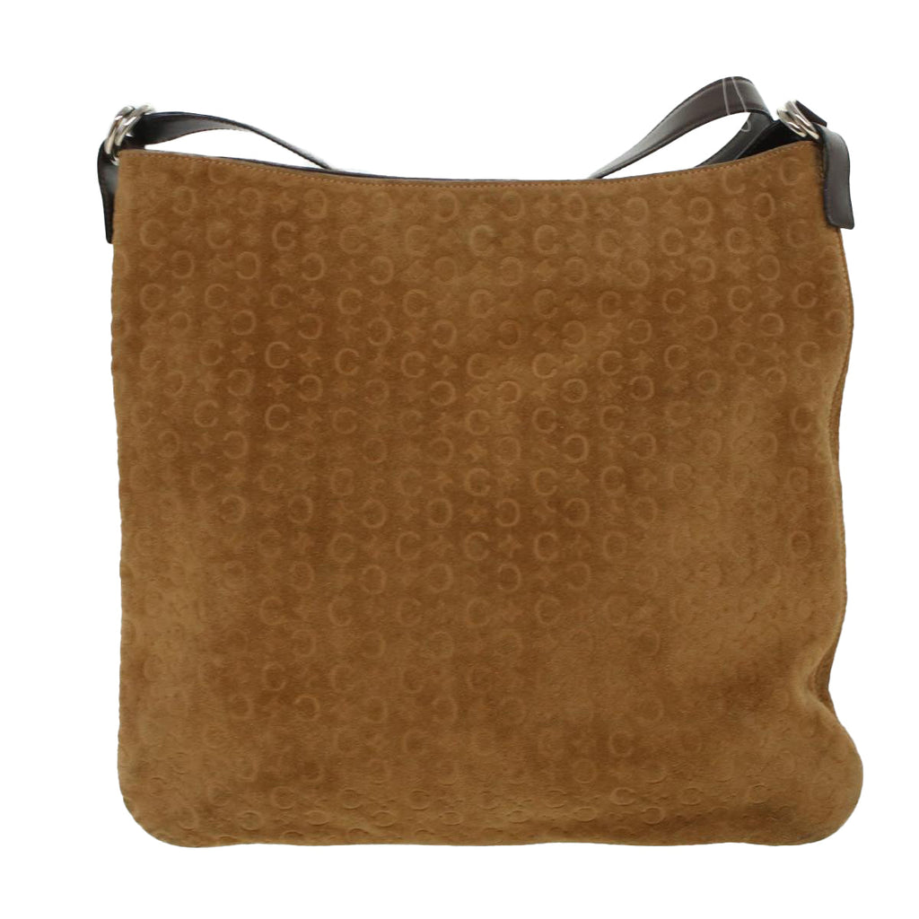 CELINE Macadam Canvas Shoulder Bag Suede PVC Leather 2Set Brown  6014