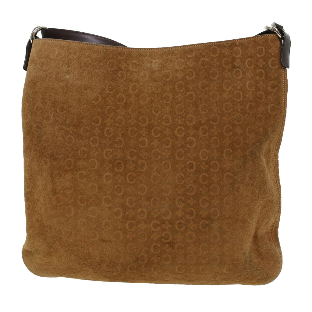 CELINE Macadam Canvas Shoulder Bag Suede PVC Leather 2Set Brown  6014