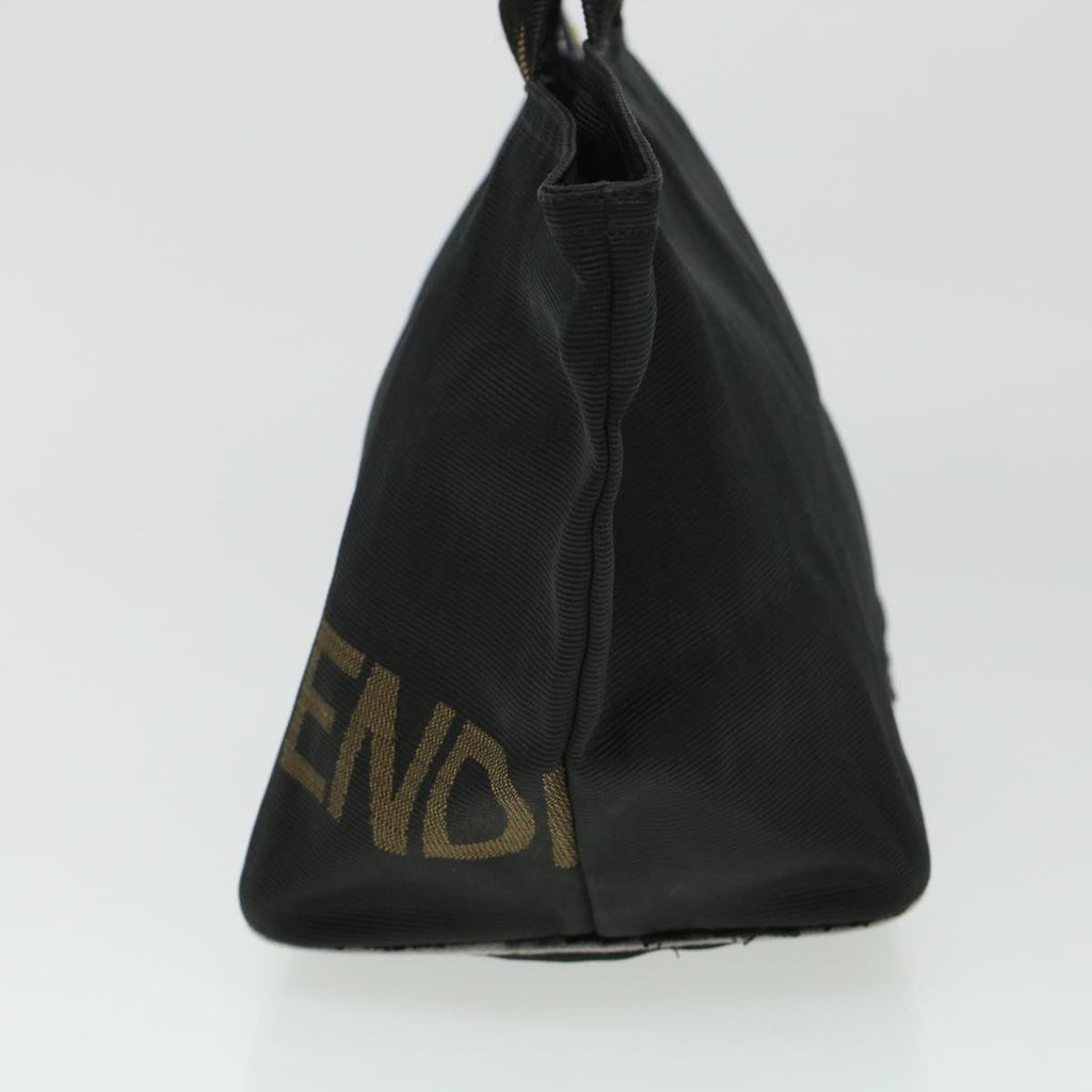 FENDI Zucca Canvas Hand Bag Black Brown  bs6057