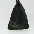 FENDI Zucca Canvas Hand Bag Black Brown  bs6057