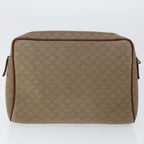 CELINE Macadam Canvas Clutch Bag PVC Leather 2Set Beige Brown  6264