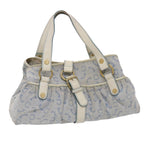 CELINE Paris Macadam Shoulder Bag Canvas Blue Whe  6303