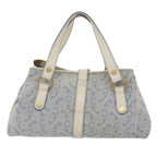 CELINE Paris Macadam Shoulder Bag Canvas Blue Whe  6303