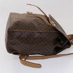 CELINE Macadam Canvas Backpack PVC Leather Brown  6391