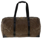 FENDI Hand Bag Boston Bag Leather 2Set Brown White  bs6797