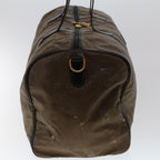 FENDI Hand Bag Boston Bag Leather 2Set Brown White  bs6797