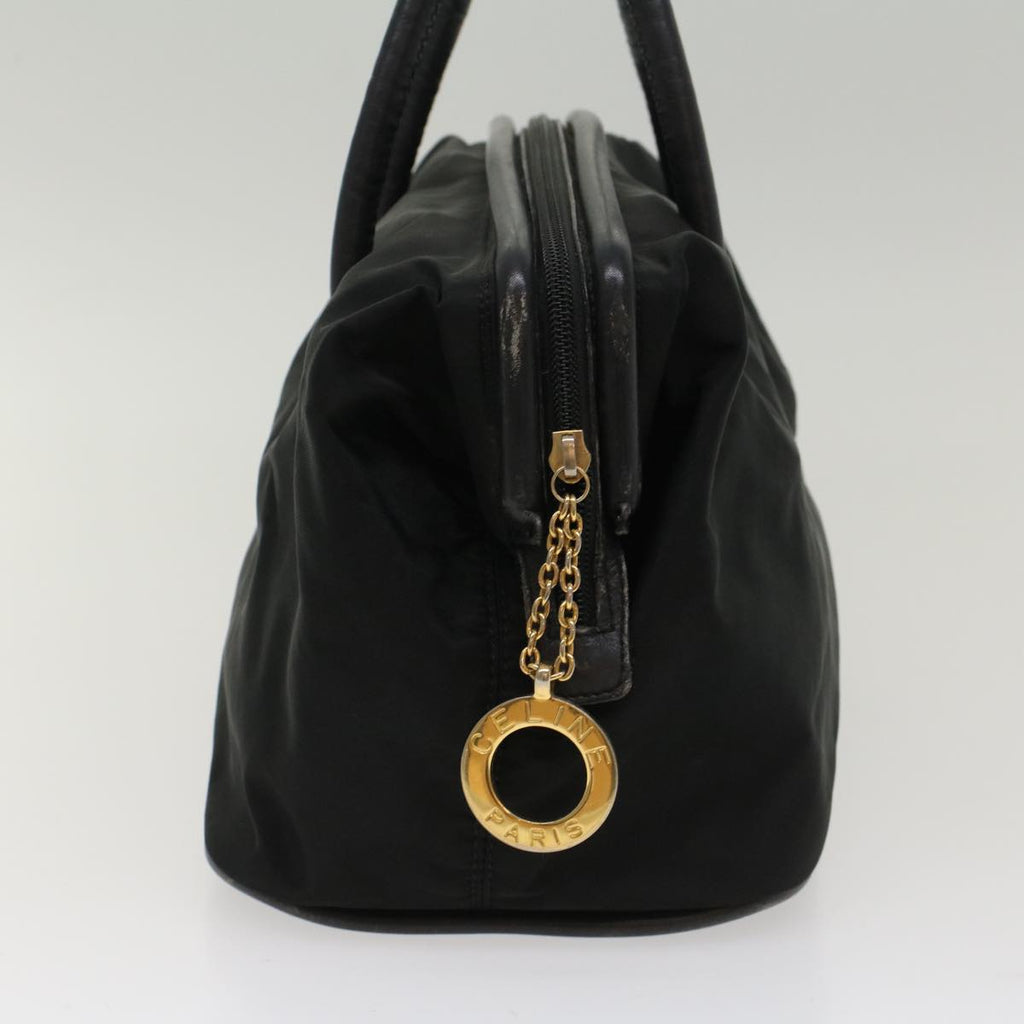 CELINE Shoulder Bag Nylon Black  6872