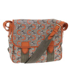 CELINE C Macadam Canvas Shoulder Bag Gray  7140