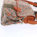 CELINE C Macadam Canvas Shoulder Bag Gray  7140