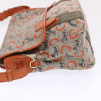 CELINE C Macadam Canvas Shoulder Bag Gray  7140