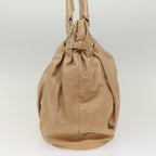 CELINE Shoulder Bag Leather Beige  7176