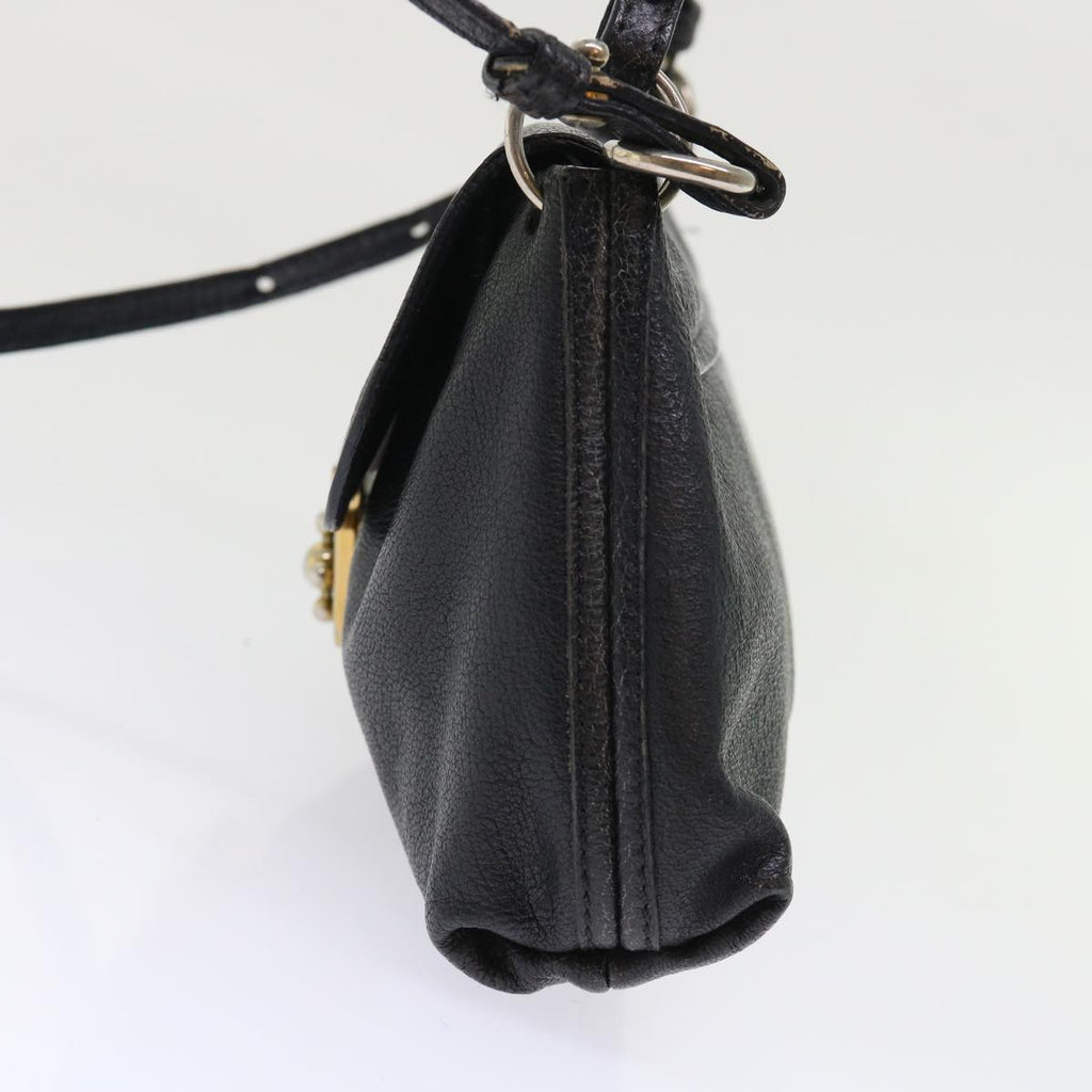 Chloe Shoulder Bag Leather Black bs7243