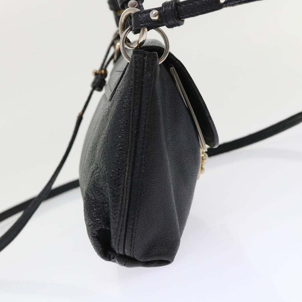 Chloe Shoulder Bag Leather Black bs7243