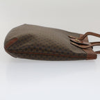 CELINE Macadam Canvas Shoulder Bag PVC Leather Brown  7491