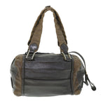 Chloe Shoulder Bag Leather 2way Gray Brown bs7495