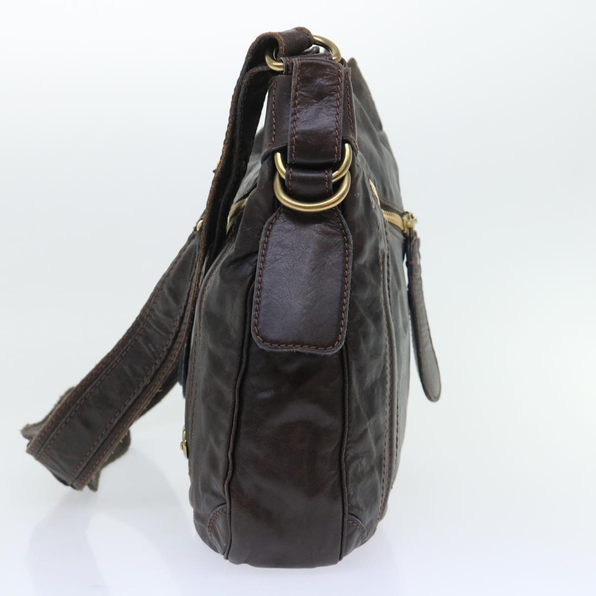 Chloe Shoulder Bag Leather Brown bs7514