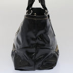 CELINE Hand Bag Coated Canvas Black  7601