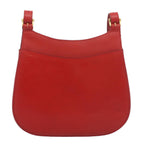 CELINE Shoulder Bag Leather Red  7778
