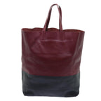 CELINE Tote Bag Leather Wine Red  7779