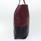 CELINE Tote Bag Leather Wine Red  7779