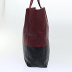 CELINE Tote Bag Leather Wine Red  7779