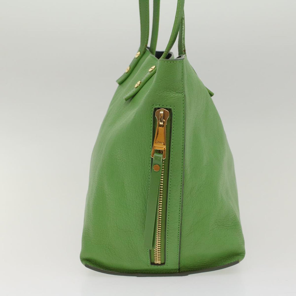 Chloe Shoulder Bag Leather Green bs7864