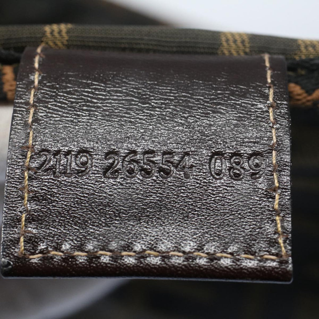 FENDI Zucca Canvas Vanity Cosmetic Pouch Black Brownbs7906