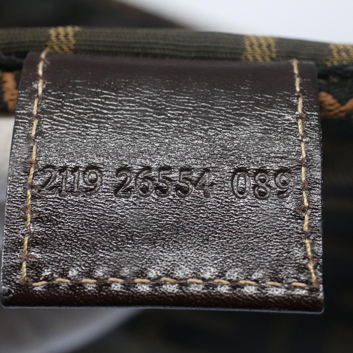 FENDI Zucca Canvas Vanity Cosmetic Pouch Black Brownbs7906