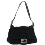 FENDI Mamma Baguette Shoulder Bag Nylon Black 2355 26325 009bs7910