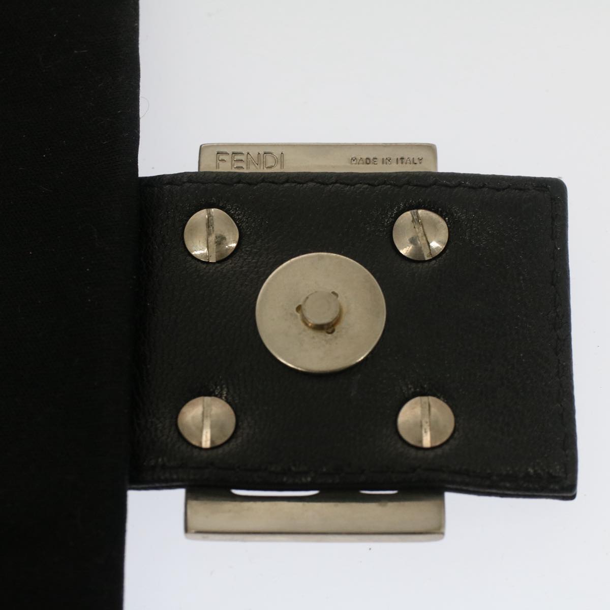 FENDI Mamma Baguette Shoulder Bag Nylon Black 2355 26325 009bs7910