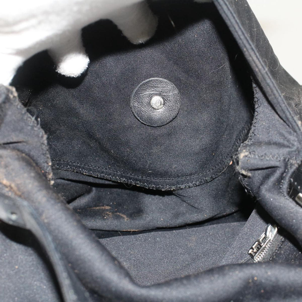 FENDI Mamma Baguette Shoulder Bag Nylon Black 2355 26325 009bs7910