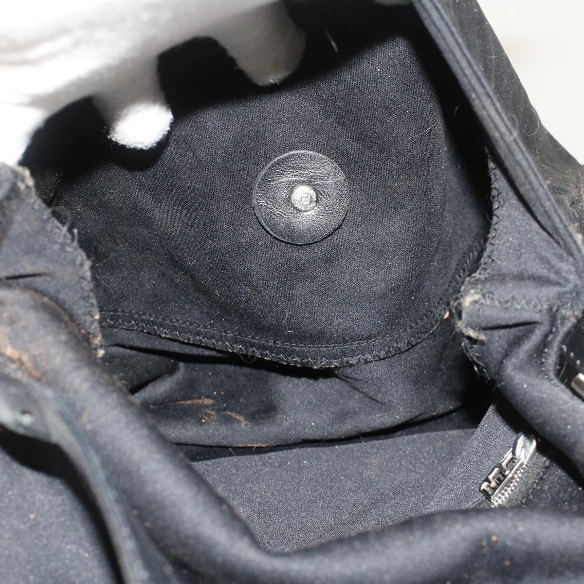 FENDI Mamma Baguette Shoulder Bag Nylon Black 2355 26325 009bs7910