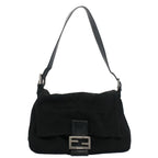 FENDI Mamma Baguette Shoulder Bag Nylon Black 2355 26325 009bs7910