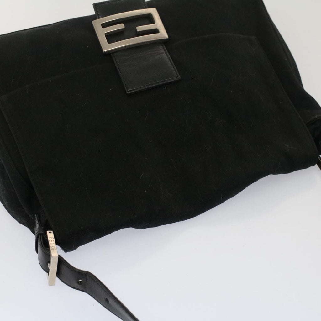 FENDI Mamma Baguette Shoulder Bag Nylon Black 2355 26325 009bs7910